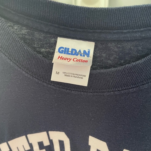 Navy blue long sleeve tee with North Carolina script. - Picture 2 of 2